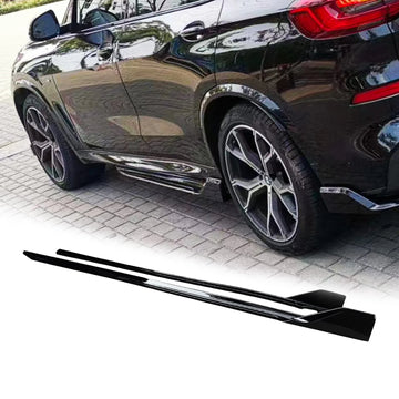 For 2019-2023 BMW G05 X5 M-Sport Side Skirts Extension Bottom Line Gloss Black